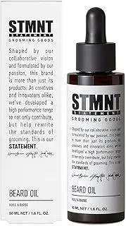 STMNT STATEMENT GROOMING GOODS Beard Oil 50 ml Moisturising Beard Oil Made from Natural Oils for a Soft Beard Free from Silicones Vegan & PETA-Certified