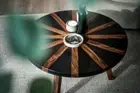 24" Epoxy Resin River Table Top Artistic Resin Finish Furniture