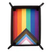 MDG Pride Fold Up Velvet Dice Tray: Rainbow Flag