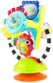Sassy Fishy Fascination Station 2-in-1 Suction Cup High Chair Toy, Developmental Tray Toy for Early Learning, Ages 6+ Months