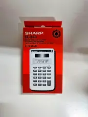 Vintage SHARP Calculator ELSI MATE EL-243C Solar Cell Calculator Works Great