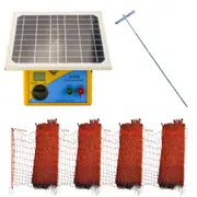 Thunderbird 200m Poultry Netting w/ S-185B 20km Electric Fence Energiser