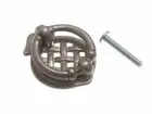 2 X Cupboard Knobs Lattice Style Antique Finish Metal 35mm Onestopdiy New