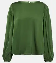 [Velvet] Velvet Leila satin top AU 16 green