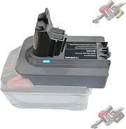 V6 Adapter for Dewalt 20V and for Milwaukee M18 18V Battery Convert to for Dyson 6 Series Handheld Vacuum Battery Converter (for Dewalt & Milwaukee, Dyson V6)