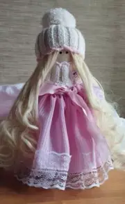 HANDMADE TEXTILE DOLL INTERIOR PLAY SOFT GIFT FOR CHILDREN GIRL GIRL WOMAN HOME