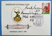 BOMBERS ESSENDON FOOTBALL CLUB LEGEND JACK JONES SIGNED 125 YEARS FDC
