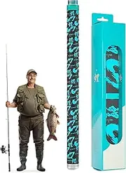 Fishing Rod Wrap - Non Slip Fishing Rod Shrink Wrap | Fish Equipment for Casting Trolling Jigging Saltwater Backpacking Travel Family Friends