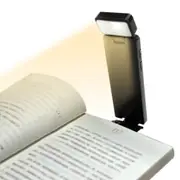 Book Light 3 Colors 5 Brightness Dimmable Rechargeable Reading Light Portable Clip-on LED Bookmark Lamp