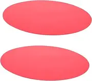iplusmile 2Pcs Round Silicone Table Mats Heat Insulation Baking Pads for Microwave and Oven Versatile Kitchen Place Mats