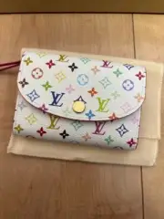 Louis Vuitton X Takashi Murakami Multicolor Rosalie Coin Purse limited new japan