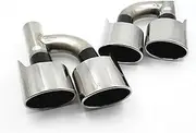 Compatible For Mercedes Benz C W204 W207 W212 W221 Car Rear Exhaust Muffler Tip Air Outlet Vent Silencer Quad Oval Tips Tailtip