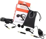 UPKOCH Compact Lavalier Mic Omnidirectional Condenser Clip-on for Live Stream Recording Game Anti-interference Core