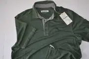 Tommy Bahama Polo Shirt Paradiso Cove Performance Trout Green SS New Medium M