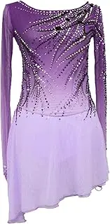 [Zagitova] Ice Figure Skating Dress for Girls Gradient Women Team Handmade Competition Dance Outfit with Shiny Rhinestone