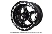 Street Pro Street Pro ll Convo Pro Wheel Black Bead Lock Style 15x8.5' For Holden Chevrolet Bolt Circle 5 x 4.75'(6) 5.0' Back Space
