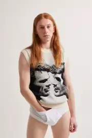 [N309] Male Model Showing Off Body To Viewer Fine Art Hunky Physique