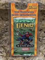 Genio Cards Marvel 9 Card Pack Green Collectibles NEW 2003 Vintage