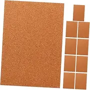 NUOBESTY 10 Pack Reusable Cork Board 1mm Cork Wall Tiles Board Tiles Creative Notice Office Bulletin