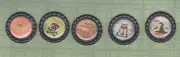 CLEARANCE! HALLOWEEN CRAZE #2 (5) Black HANDMADE Bottle Cap Accents