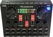 Sound Card Mixer, Sound Card from | Sound Card Console | Compact PC Audio Interface, Handy Portable DJ Audio Controller for Streaming Use