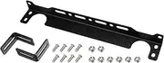 X AUTOHAUX Universal Oil Cooler Mounting Bracket Kit 330mm Aluminum Alloy Engine Oil Cooler Radiator Adapter Kit Oil Cooler Bracket Kit Black Transmission Oil Cooler Mounting Kit