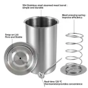 Stainless Steel Ham Maker Heat Resistance Meat Press Cooker with a hafCI