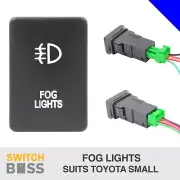 FOG LIGHTS BLUE LED Push Switch - Suit SMALL Toyota Landcruiser Prado Hilux (for: Toyota)