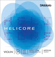 D'Addario Helicore Violin String Set, 1/2 Scale, Medium Tension