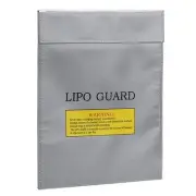 Lipo Guard Fireproof Explosion proof Lipo Battery Safe Bag 230x300mm Silver Tone