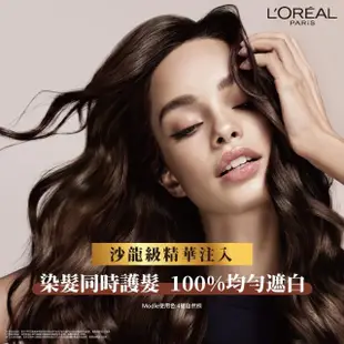 【LOREAL Paris 巴黎萊雅】優媚霜三重護髮染髮霜(13色任選)