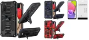 For Samsung Galaxy A03S SM-S134DL Tactical Stand hybrid Case Phone Cover + TG