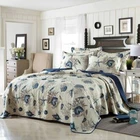 NEW! ~ BEACH HOUSE COASTAL CORAL SHELL NAUTICAL SAND NAVY BLUE GREY QUILT SET