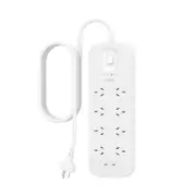 Belkin SRB004AU2M 8 Outlet Surge Protection Strip with Dual USB-C charging port Power Board