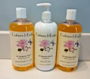 Crabtree & Evelyn Summer Hill Shower Gel x2 + Body Lotion 16.9 oz