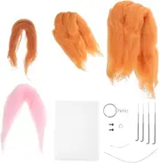 Tofficu 1Set Convenient Household Needle Felting Kit for Crafts Includes Essential Tools and Supplies for Creating Adorable Felted Dolls and Animals