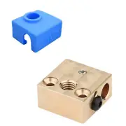 Heater Block+Silicone Shell Case For CR10/E3D V6 Hotend 3D Printer MK8 Nozzle