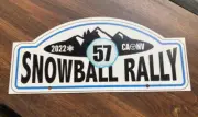 2022 Snowball Rally Vintage Rally Plate