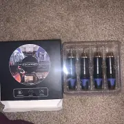 focanden rca male plug connect phone adaptor blue New In Box
