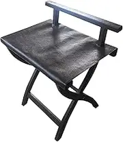 Guest Room Luggage Rack, Folding Suitcase Stand Luggage Rack Luggage Rack, Solid Wood Hotel Luggage Rack, Hotel Room Leather Rack, Folding Floor Household Clothes Rack (Color : Brown, Size :