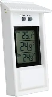 Memory Function Landscape Thermometer Outdoor/Window/Fridge Waterproof Wide Temp Range 20°c to 50°c