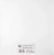 DIY Window Clings with 50 Sheets of White Static Film - No Adhesives Required