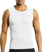 [Nepest] Mens Vests/Short Sleeve Biking Base Layer Breathable Mesh Sleeveless Cycling Baselayer Bicycle Ultralight Undershirts