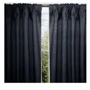 Pair of Block Out Coated Rod Pocket Curtains 120 x 213cm each