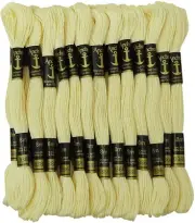 Anchor Stranded Cotton Thread for Cross Stitch/ Embroidery Color - Cream 386