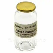 Miniature Boracic Crystals Glass Apothecary Bulk Jar