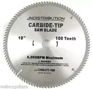 New 10" Carbide Tip 100 Tooth Saw Blade For 5/8" Table Or Chop Saw / Mitre Box