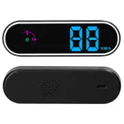 Car Head Up Display GPS Digital Speedometer with Color LED Display Clock Compass Function Over Speeding Alarm for Car Tr
