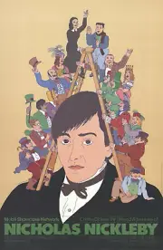 SEYMOUR CHWAST Nicholas Nickleby 46" x 30" Poster 1982 Contemporary