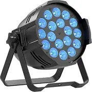 LED Par Light 18 x 15W LED Stage Light RGBW 4 in 1 Par Light DJ Light dmx512 Auto Voice Master-Slave Strobe Stage Light Infinite Color Mixing for Party Disco Bar Church Wedding